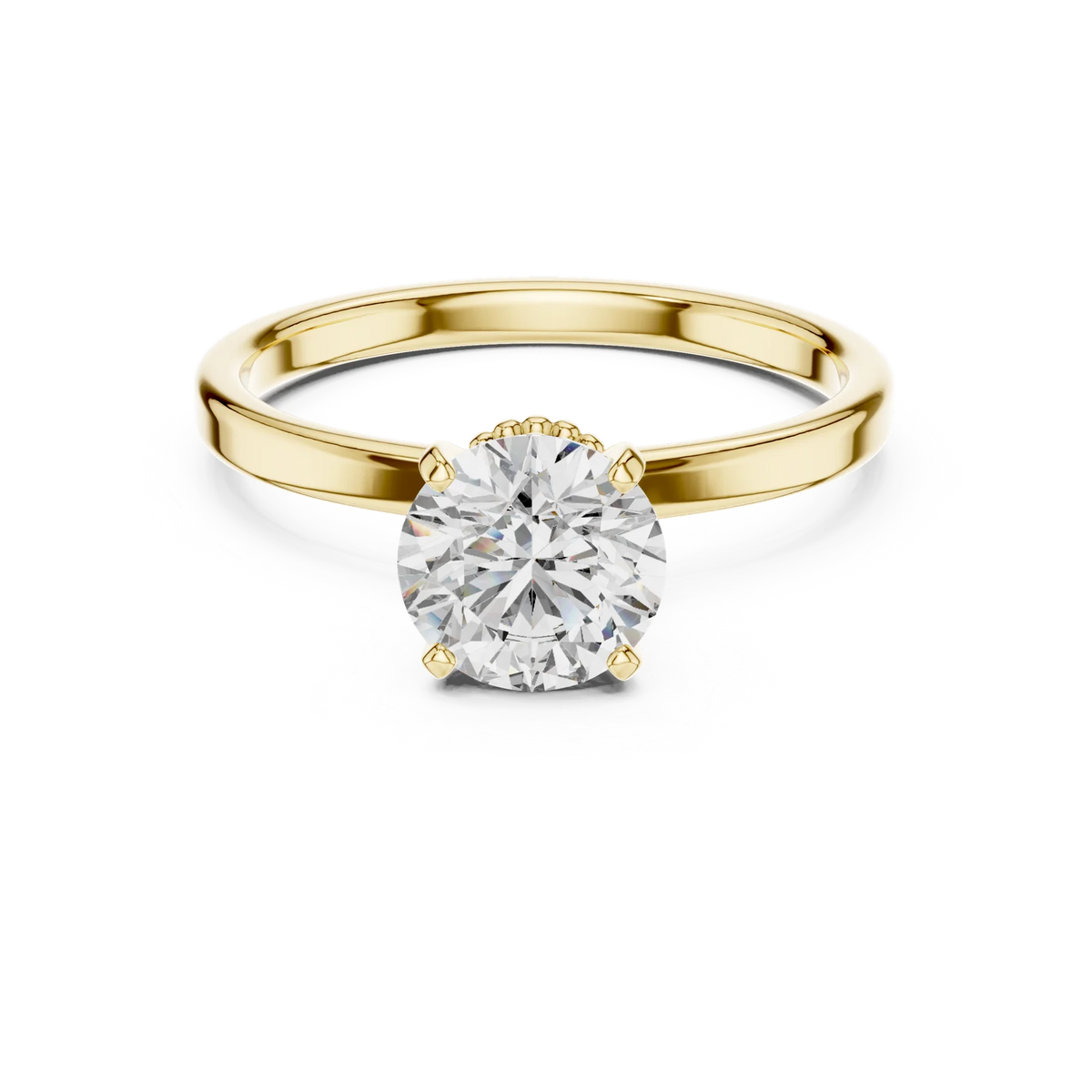 Lotus Crown Diamond Ring