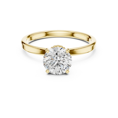 Lotus Crown Diamond Ring