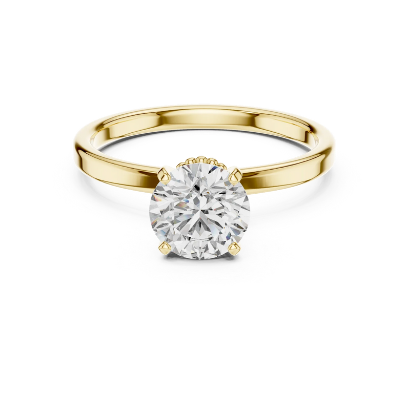 Lotus Crown Diamond Ring