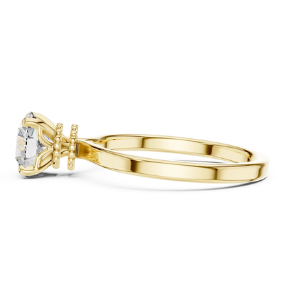 Lotus Crown Diamond Ring