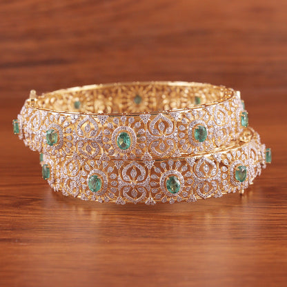 Emerald Royale Diamond Bangle Set