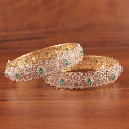 Emerald Royale Diamond Bangle Set