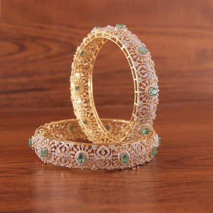 Emerald Royale Diamond Bangle Set
