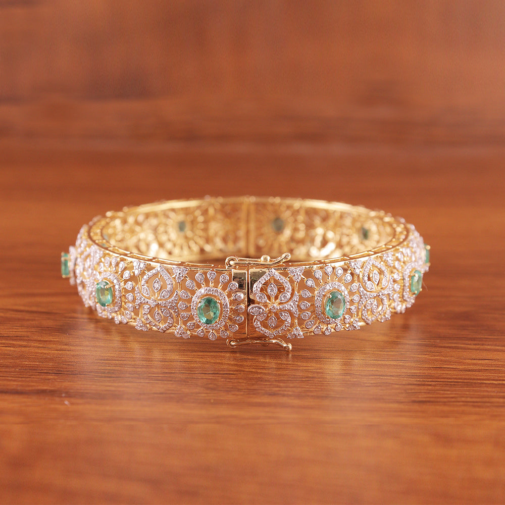 Emerald Royale Diamond Bangle Set