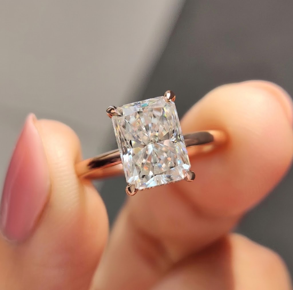 Rediant solitaire ring