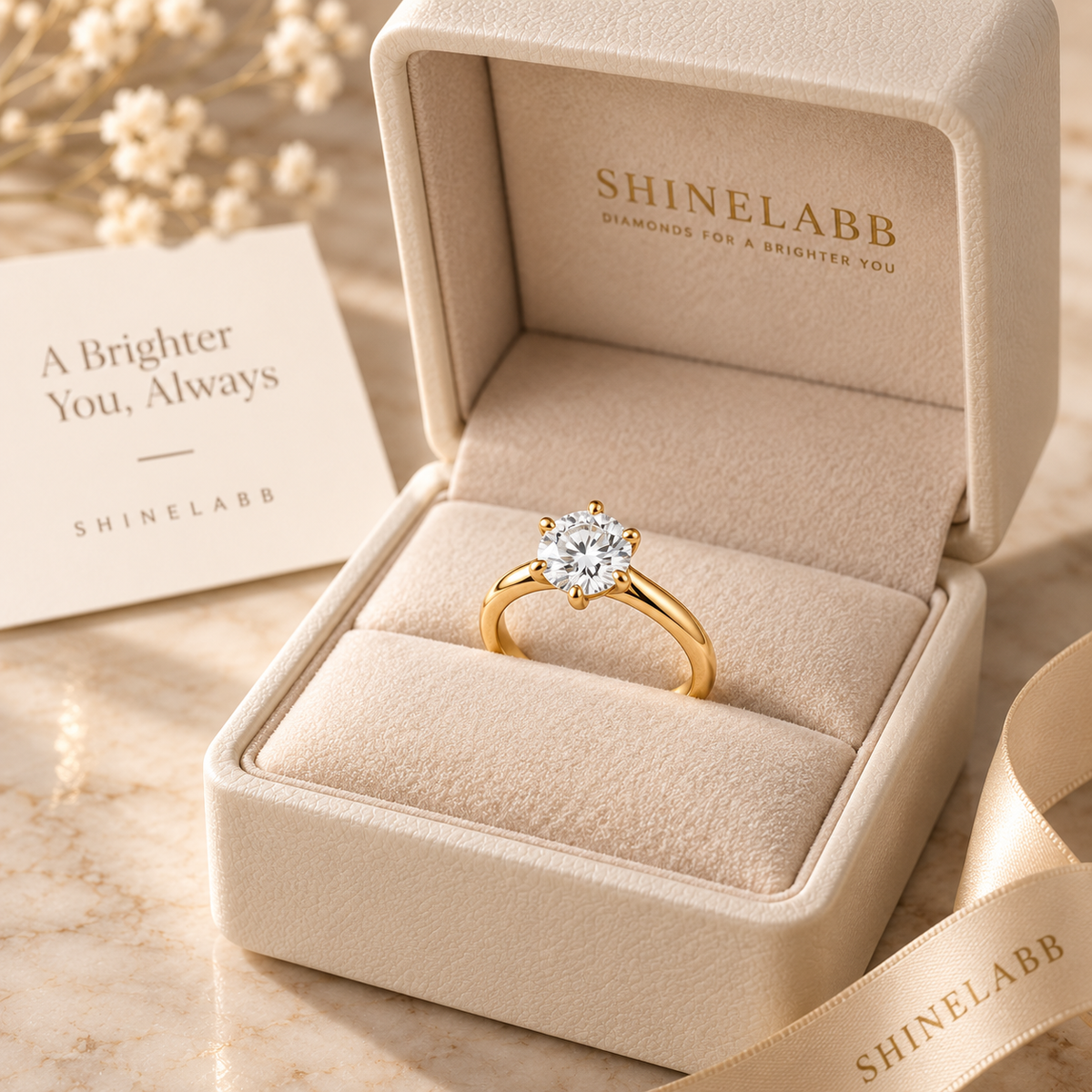Classic Gold Premium Solitaire Ring