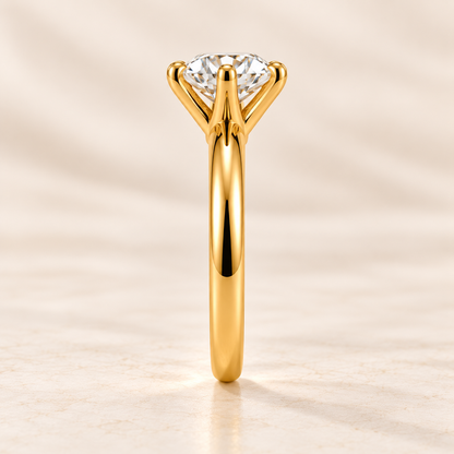 Classic Gold Premium Solitaire Ring