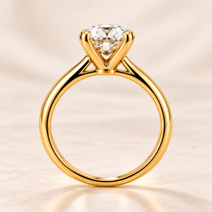 Classic Gold Premium Solitaire Ring