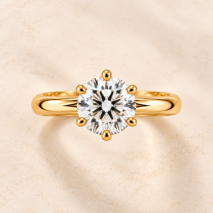 Classic Gold Premium Solitaire Ring