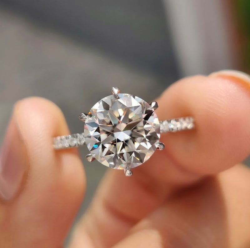 The Celeste Round Brilliant Solitaire Ring