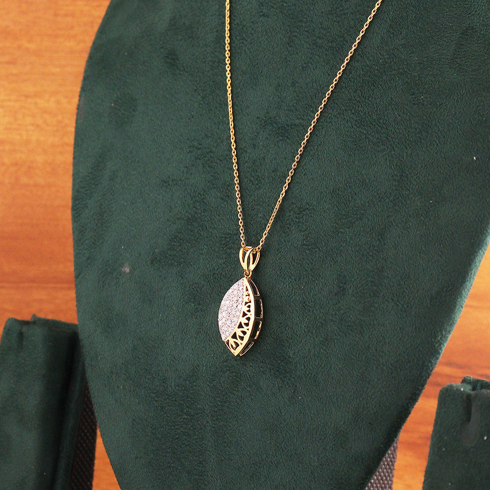 Filigree Marquise Diamond Pendant