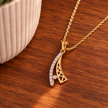 Filigree Marquise Diamond Pendant