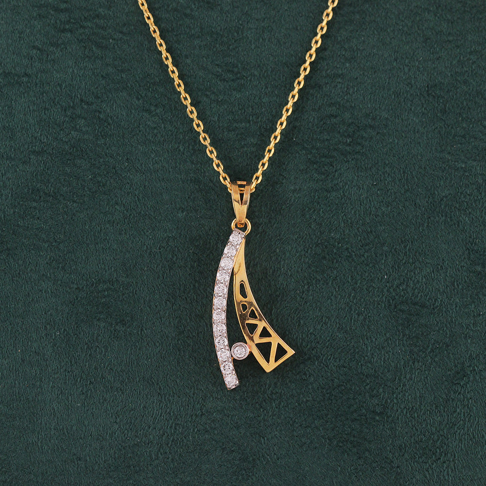 Filigree Marquise Diamond Pendant