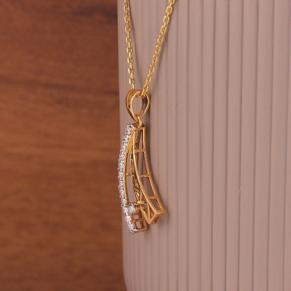 Filigree Marquise Diamond Pendant