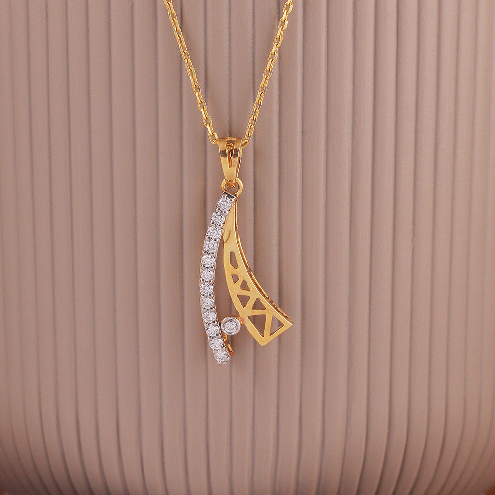 Filigree Marquise Diamond Pendant