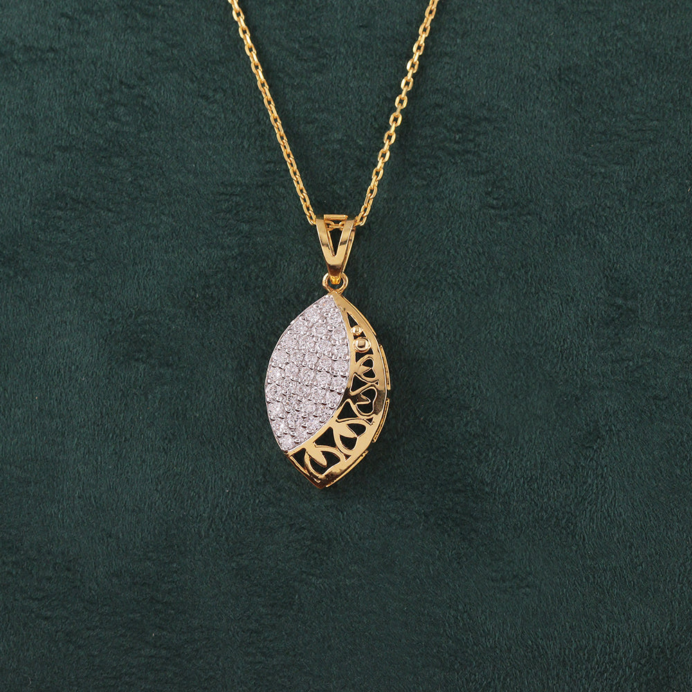 Lattice Marquise Diamond Pendant