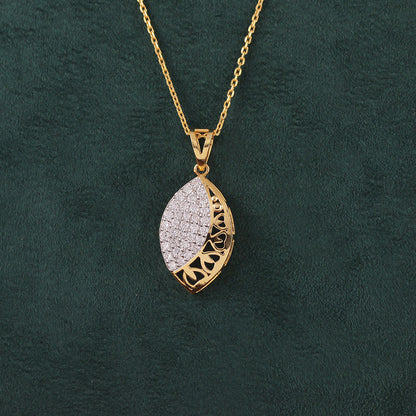 Lattice Marquise Diamond Pendant