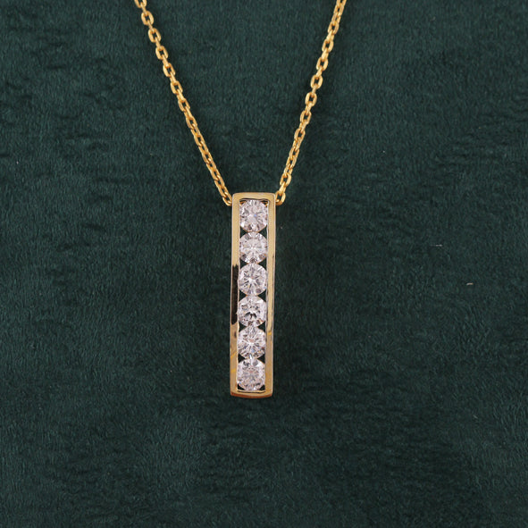 Luminous Bar Diamond Pendant