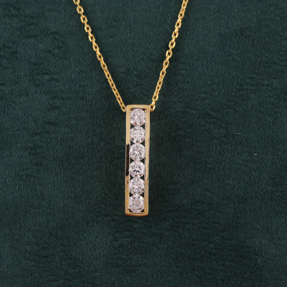 Luminous Bar Diamond Pendant