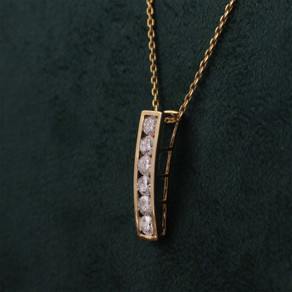 Luminous Bar Diamond Pendant