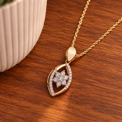 Marquise Blossom Diamond Pendant