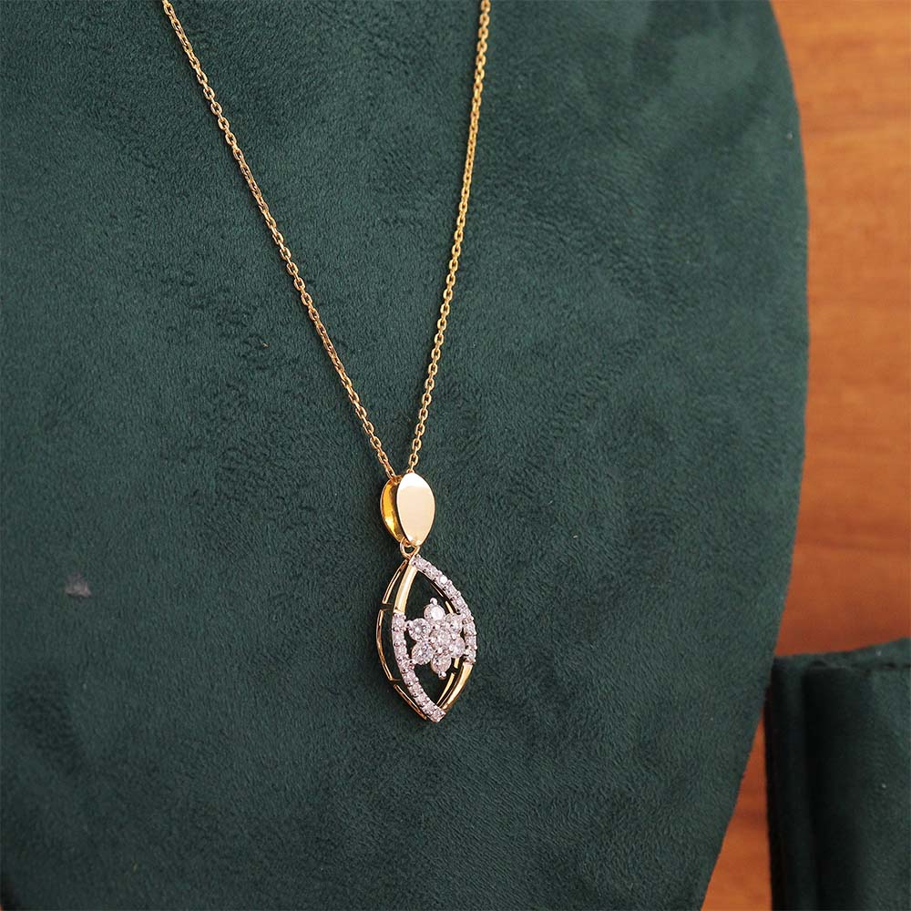 Marquise Blossom Diamond Pendant