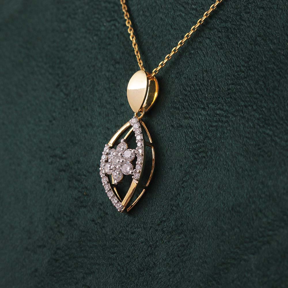 Marquise Blossom Diamond Pendant