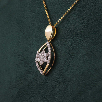 Marquise Blossom Diamond Pendant