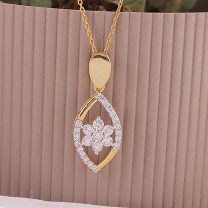 Marquise Blossom Diamond Pendant