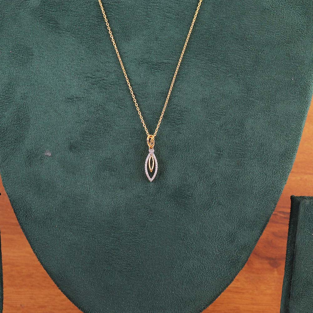 Marquise Leaf Diamond Pendant