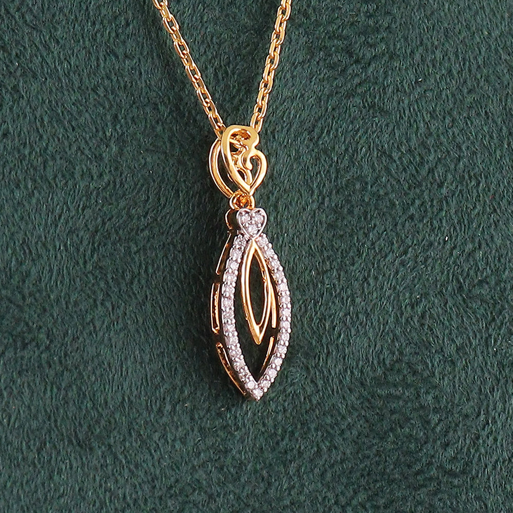 Marquise Leaf Diamond Pendant