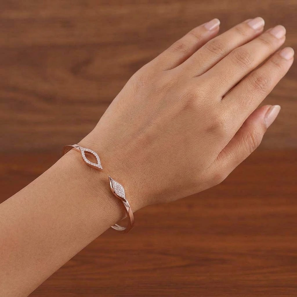 Marquise Petal Diamond Bangle