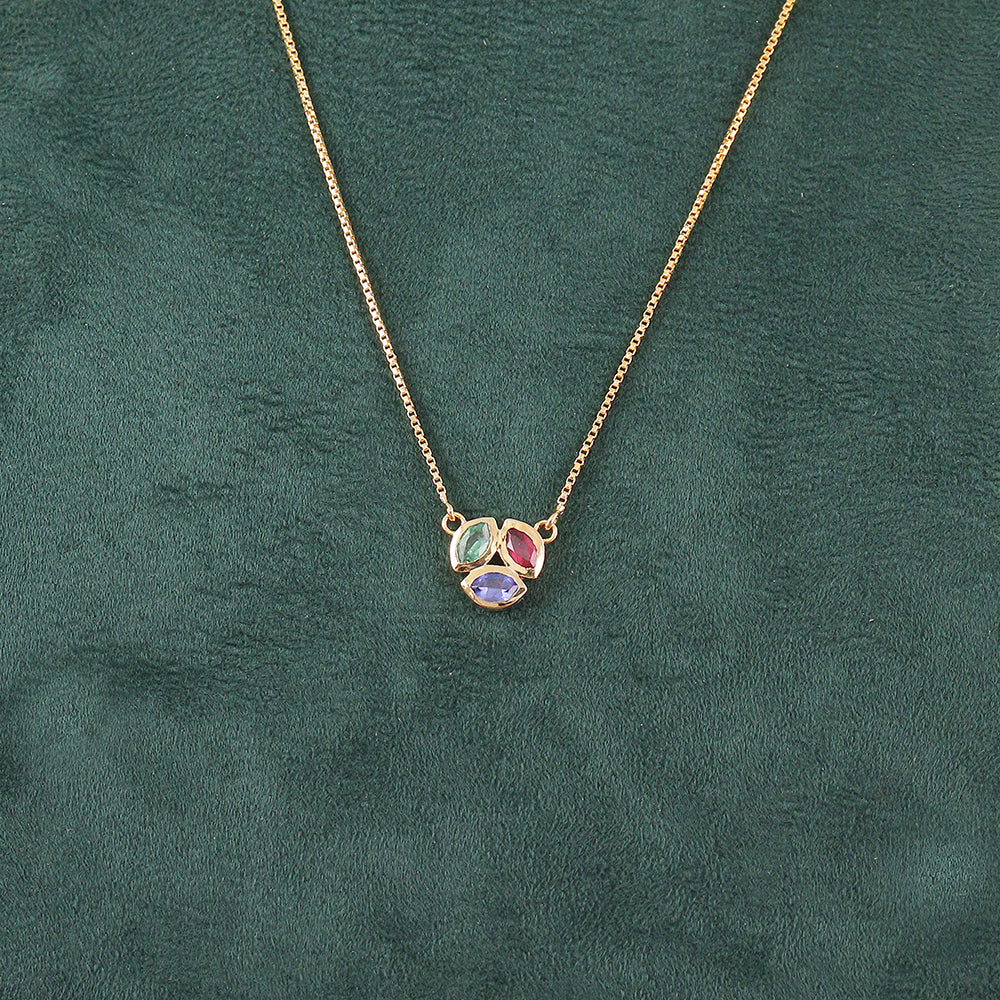 Multi-Stone Petal Pendant