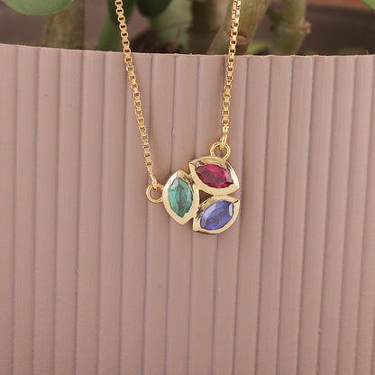 Multi-Stone Petal Pendant
