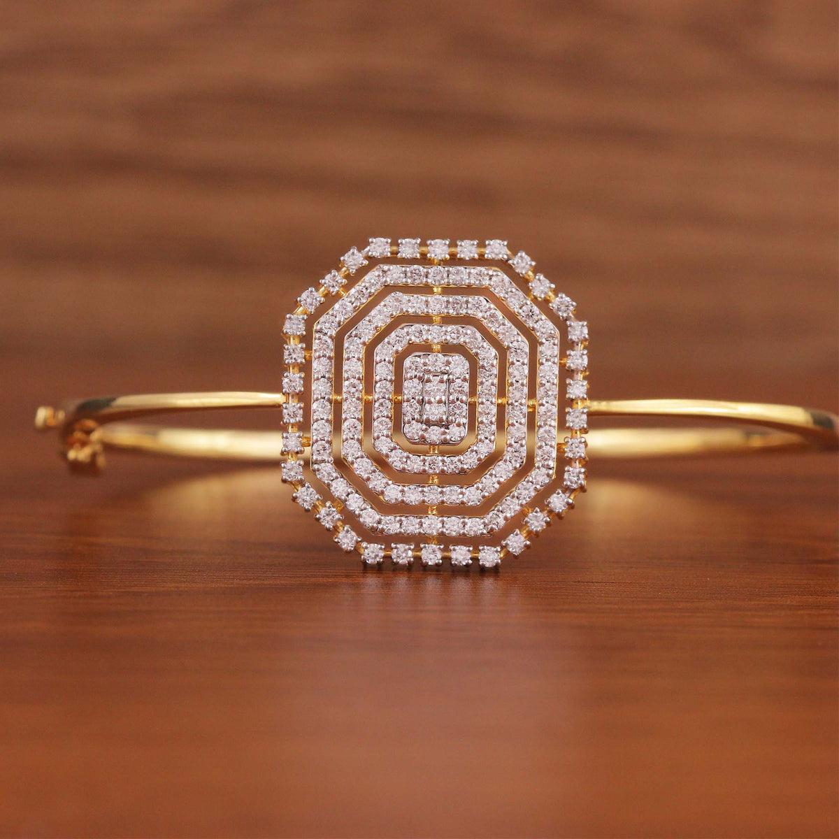 Octagon Radiance Diamond Bangle
