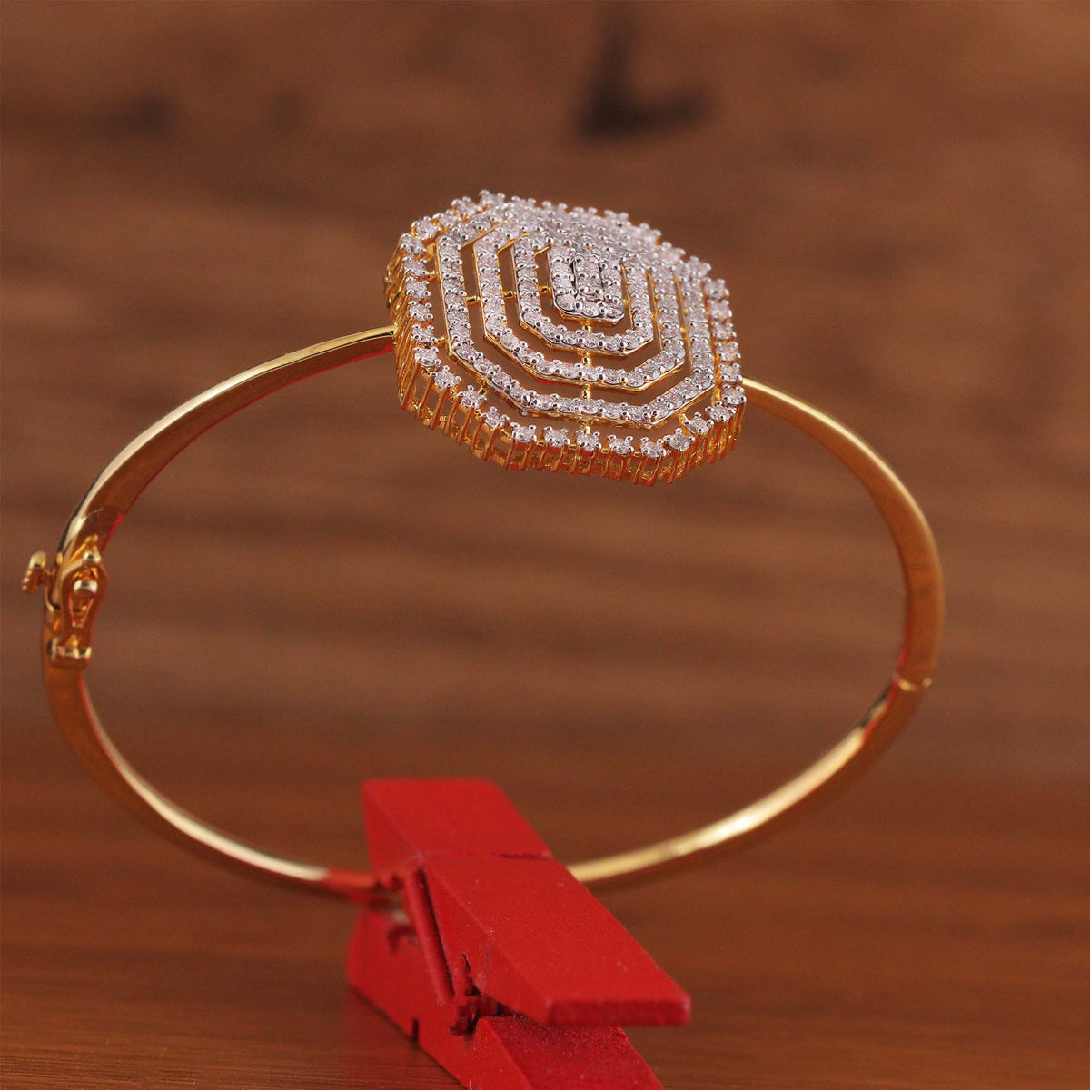 Octagon Radiance Diamond Bangle