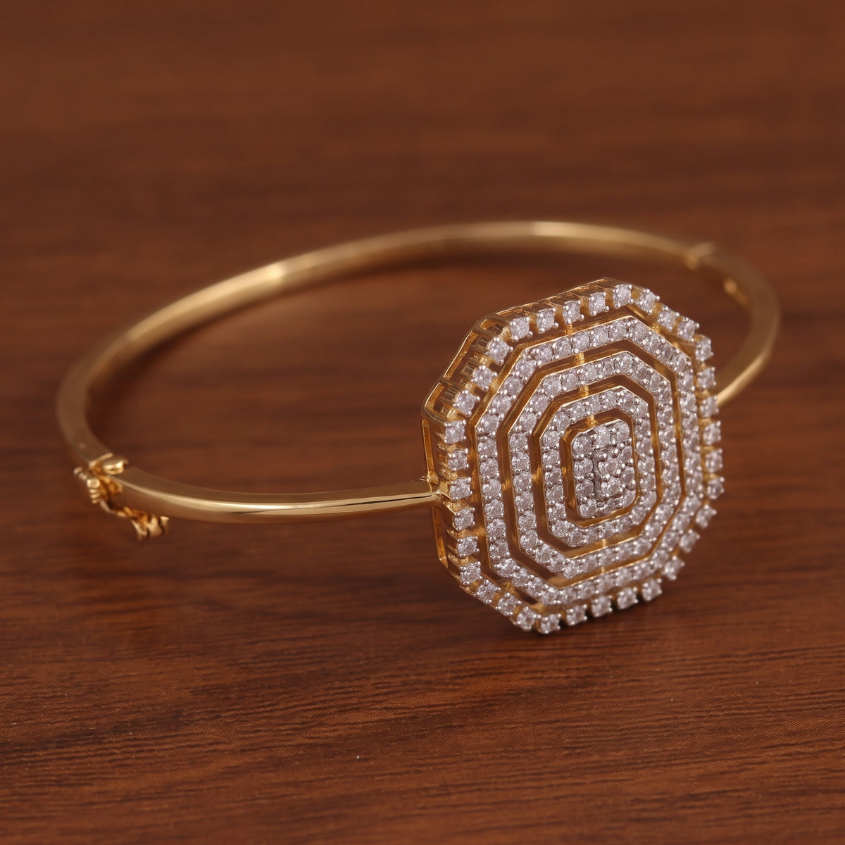 Octagon Radiance Diamond Bangle