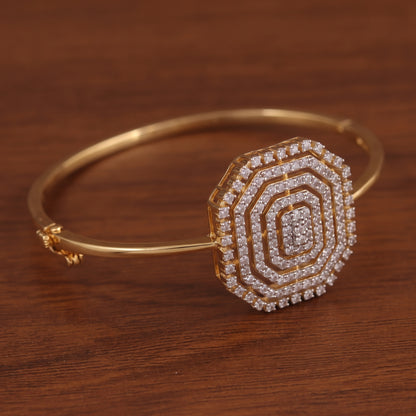 Octagon Radiance Diamond Bangle