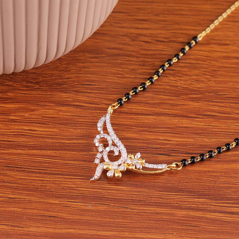 Paisley Vine Diamond Mangalsutra