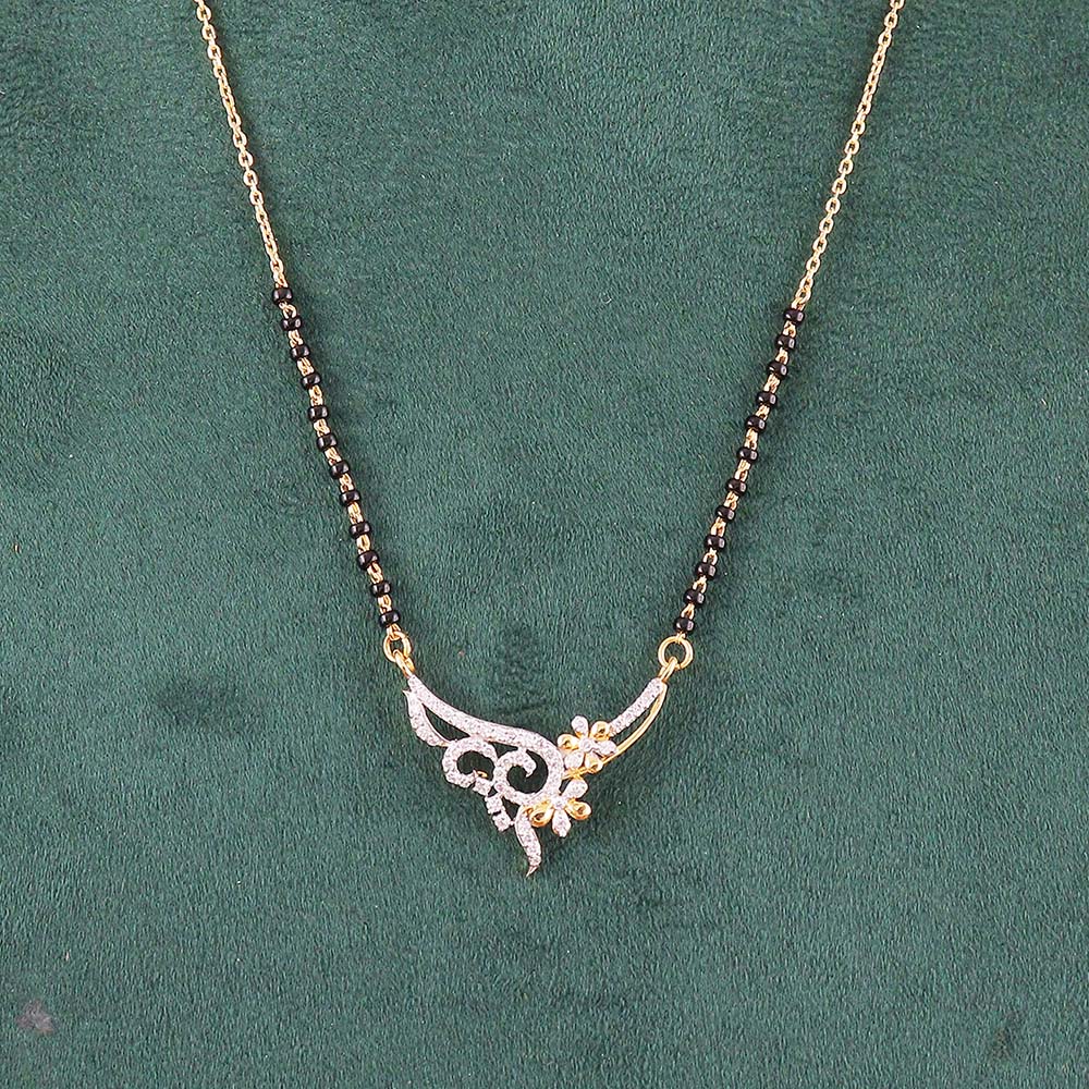 Paisley Vine Diamond Mangalsutra