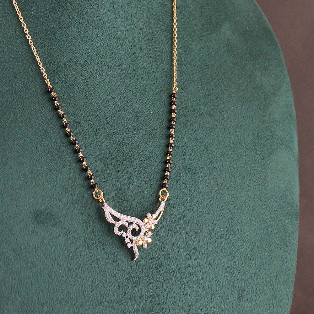 Paisley Vine Diamond Mangalsutra