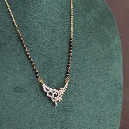 Paisley Vine Diamond Mangalsutra