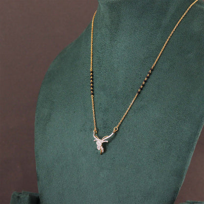 Petite Wing Diamond Mangalsutra