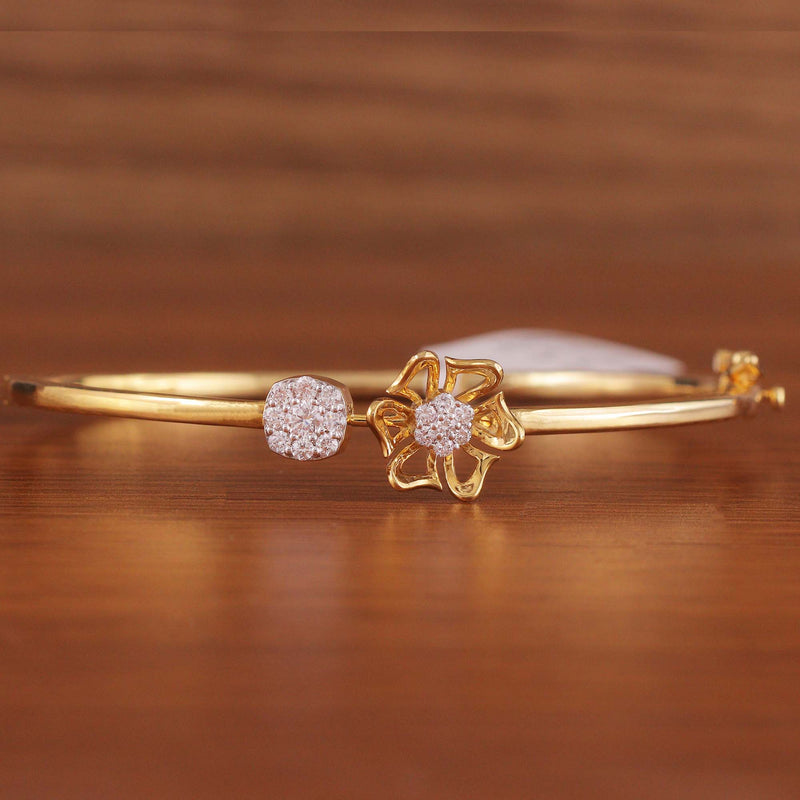 Ribbon Bloom Diamond Bangle