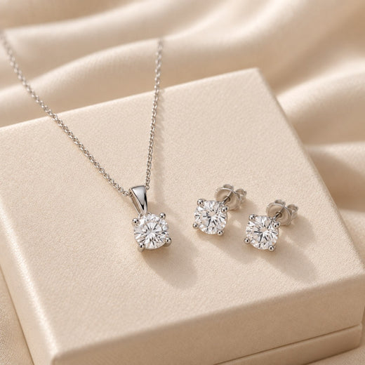 Silver & Moissanite