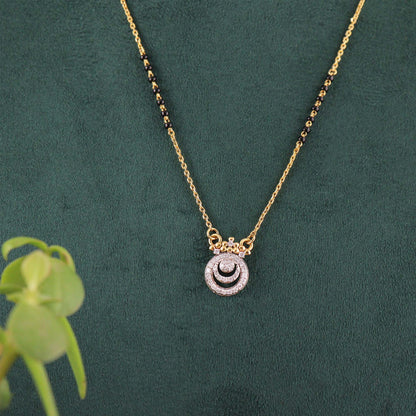 Spiral Charm Diamond Mangalsutra