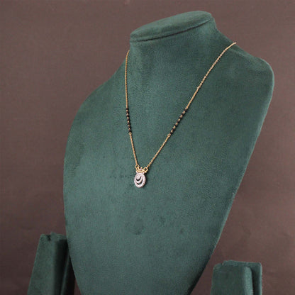Spiral Charm Diamond Mangalsutra