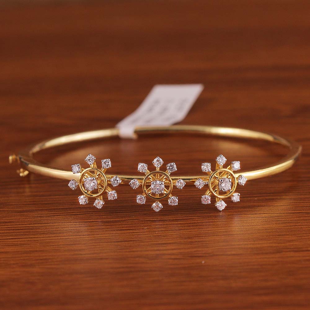 Starlit Bloom Diamond Bangle