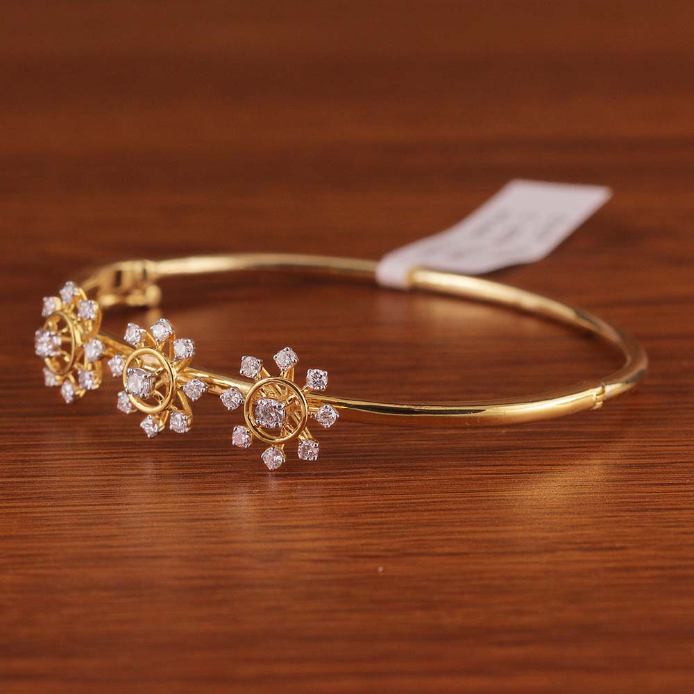 Starlit Bloom Diamond Bangle