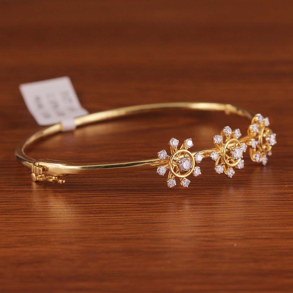 Starlit Bloom Diamond Bangle